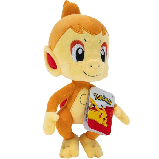 Pokémon - Peluche (Chimchar) 20Cm Pupazzo Plush Con Dettagli Giocattoli Bambini