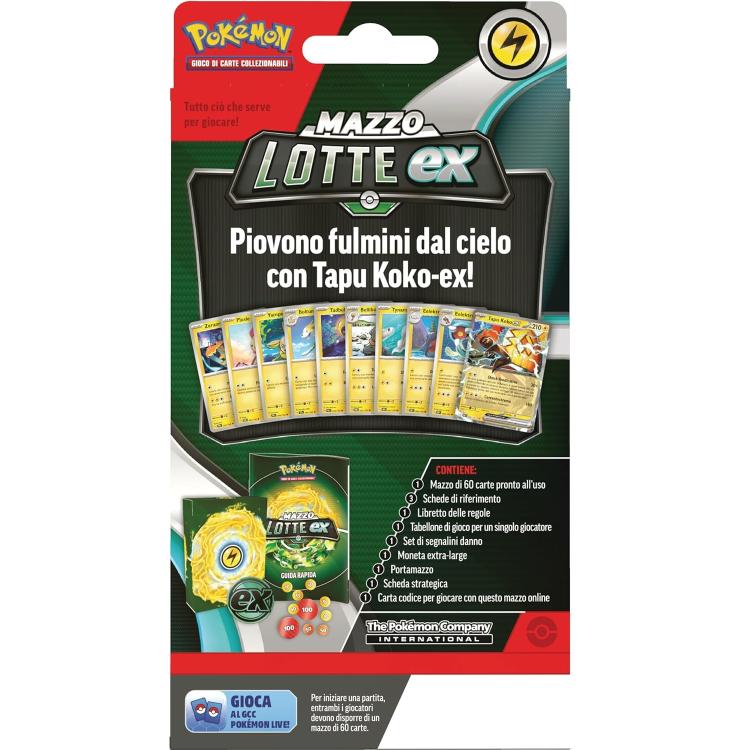 Pokémon - Mazzo Lotte (Tapu Koko-Ex) Gcc Mazzo 60 Gioco Di Carte Collezione - It