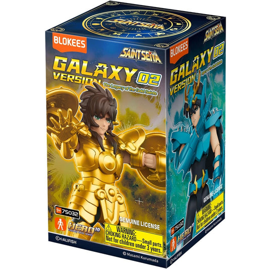 Blokees - Saint Seiya: Galaxy Version 02 - The Legacy of the Gold Saints GV02 (Cavalieri dello Zodiaco: La leggenda dei santi d'oro) Hero 10 Action Figure (1 Random) 75032