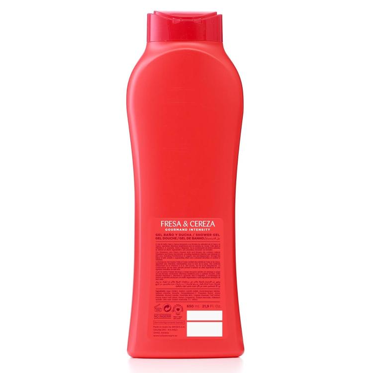 Tulipan Negro Shower Gel Bagno Doccia (Fragola E Ciliegia) Bagnoschiuma 650Ml