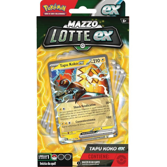 Pokémon - Mazzo Lotte (Tapu Koko-Ex) Gcc Mazzo 60 Gioco Di Carte Collezione - It