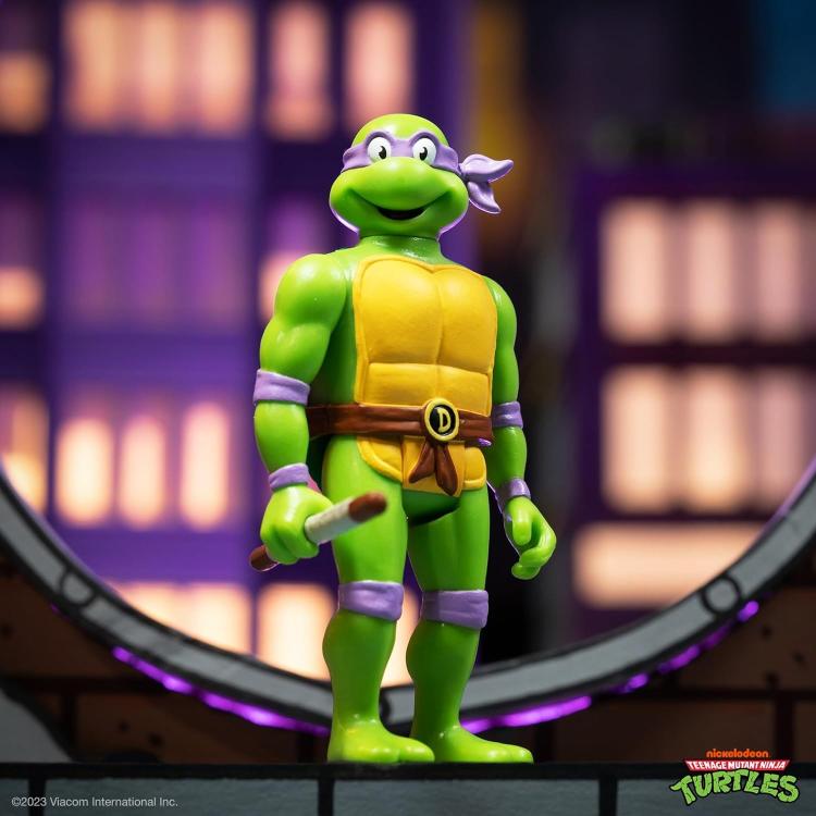 Reaction Super7 Tartarughe Ninja "Donatello" Action Figure Statuetta Turtle Tmnt