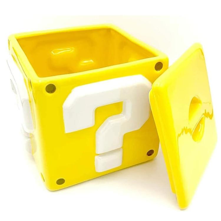 Pyramid Super Mario (Barattolo Biscotti) Cookie Storage Jar Question Mark Block