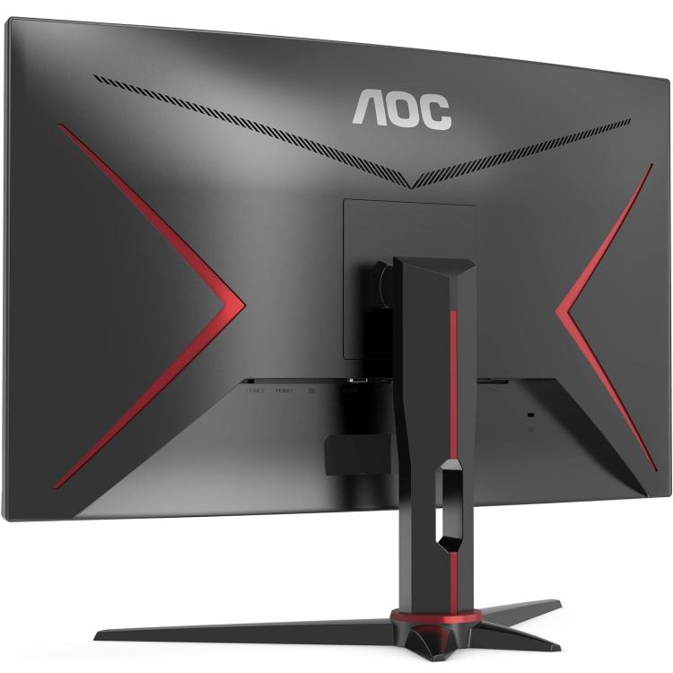 AOC - MONITOR 27" CURVO GAMING FULL HD FHD WIFI 165Hz VA C27G2E NERO RED/BLACK