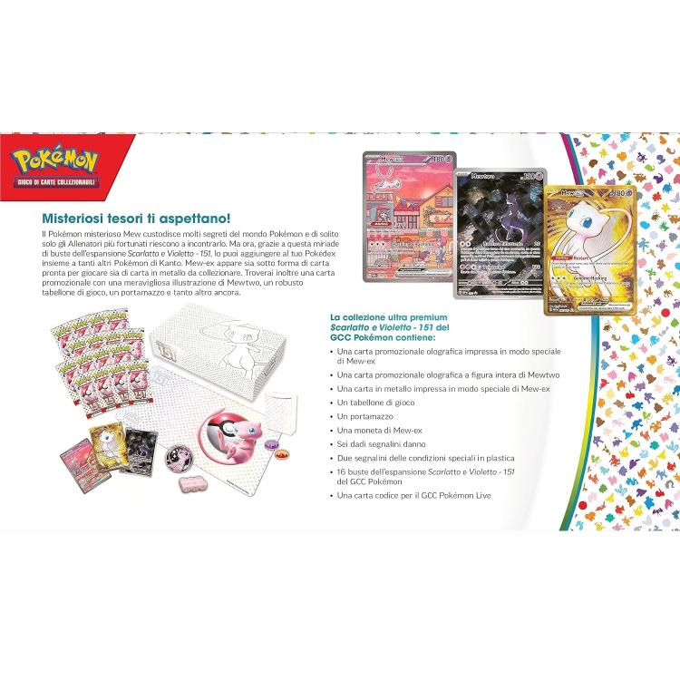 Pokemon - Collezione Ultra Premium "Scarlatto E Violetto 151" Mew Gcc Carte
