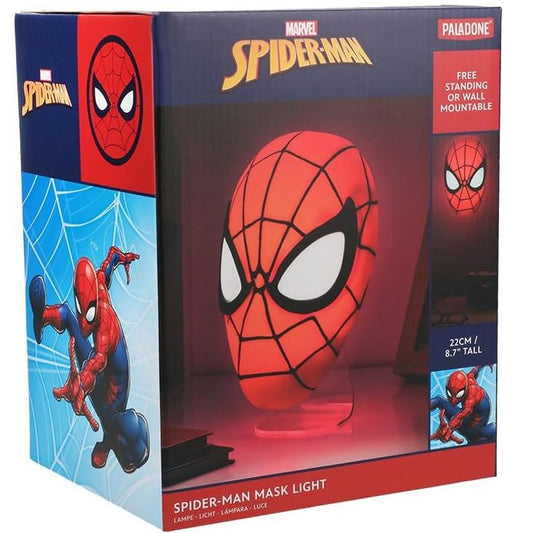 Paladone Marvel Spider-Man Mask Light Lampada Da Tavolo Applique A Parete Disney