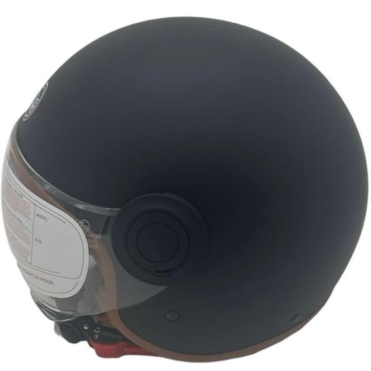 CASCO JET SIRIO MATT MOTO SCOOTER OMOLOGATO ECE VISIERA REMOVIBILE (NERO tg.L)