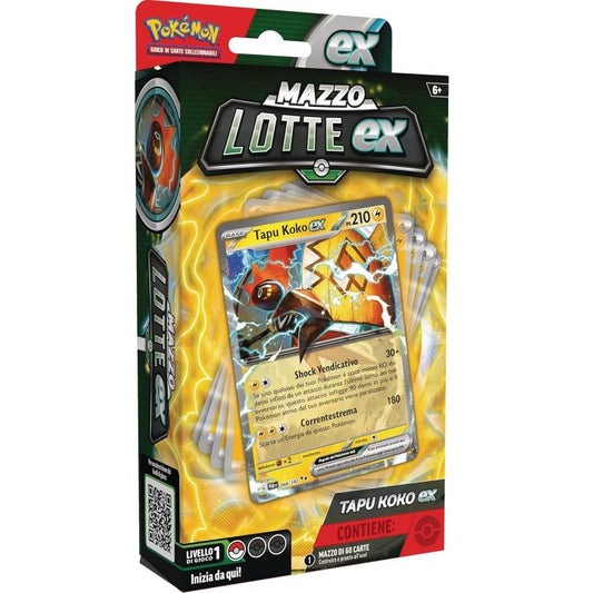 Pokémon - Mazzo Lotte (Tapu Koko-Ex) Gcc Mazzo 60 Gioco Di Carte Collezione - It