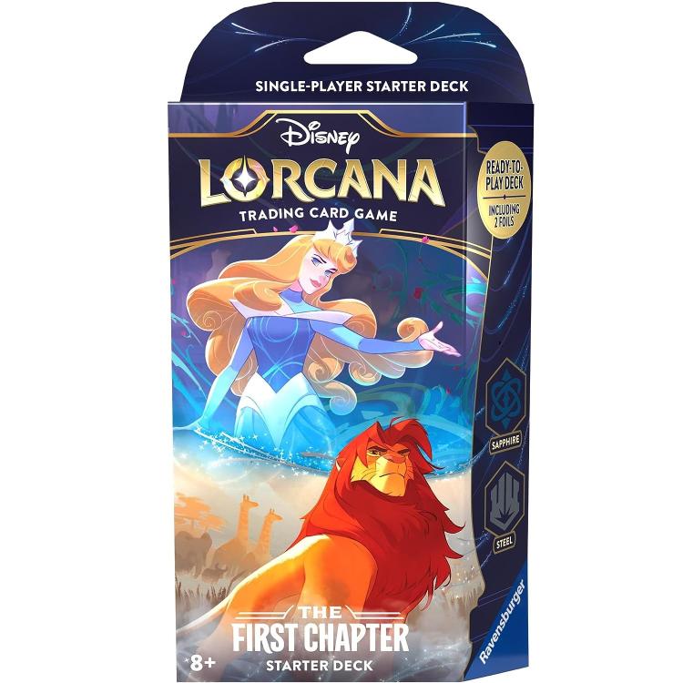 Disney Lorcana - The First Chapter Starter Deck Trading Card Sapphire/Steel Eng