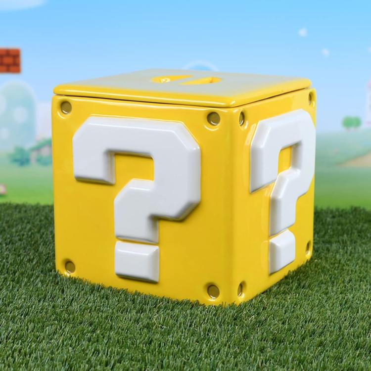 Pyramid Super Mario (Barattolo Biscotti) Cookie Storage Jar Question Mark Block