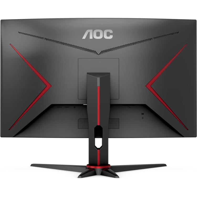 AOC - MONITOR 27" CURVO GAMING FULL HD FHD WIFI 165Hz VA C27G2E NERO RED/BLACK