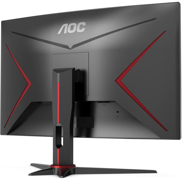 AOC - MONITOR 27" CURVO GAMING FULL HD FHD WIFI 165Hz VA C27G2E NERO RED/BLACK