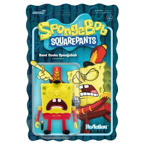 Super7 Spongebob "Band Geeks Spongebob" Action Reaction Figure Figura Collezione