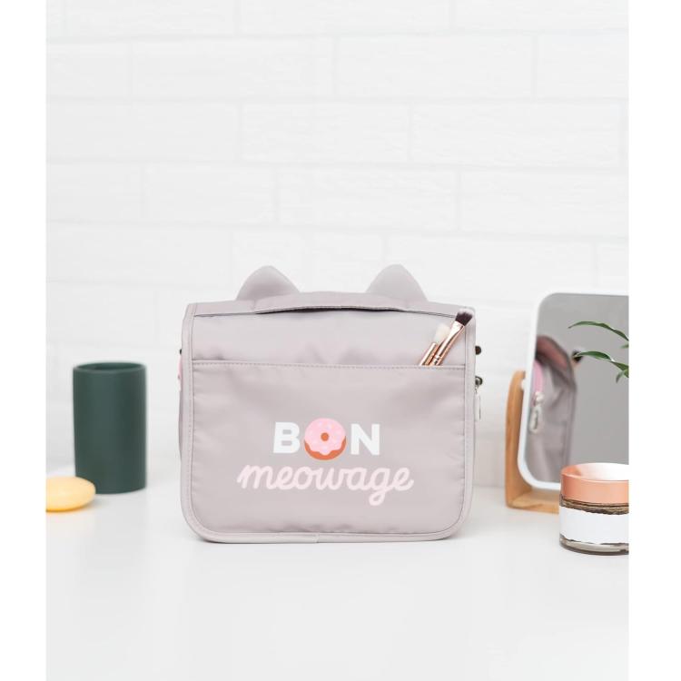 Pusheen Beauty Case Pieghevole Con Gancio Da Viaggio Pochette Borsello Borsa Bag