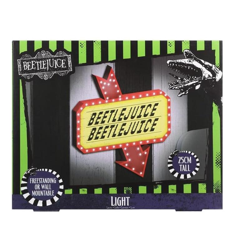 Paladone Lampada Da Tavolo/Parete Logo Light (Bettlejuice) Horror Batteria Usb