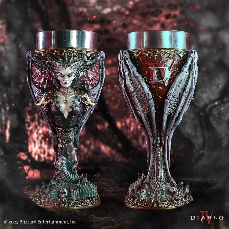 Nemesis Now Calice "Diablo Iv Lilith" Tazza Resina Drink Cup Dipinta A Mano 19Cm