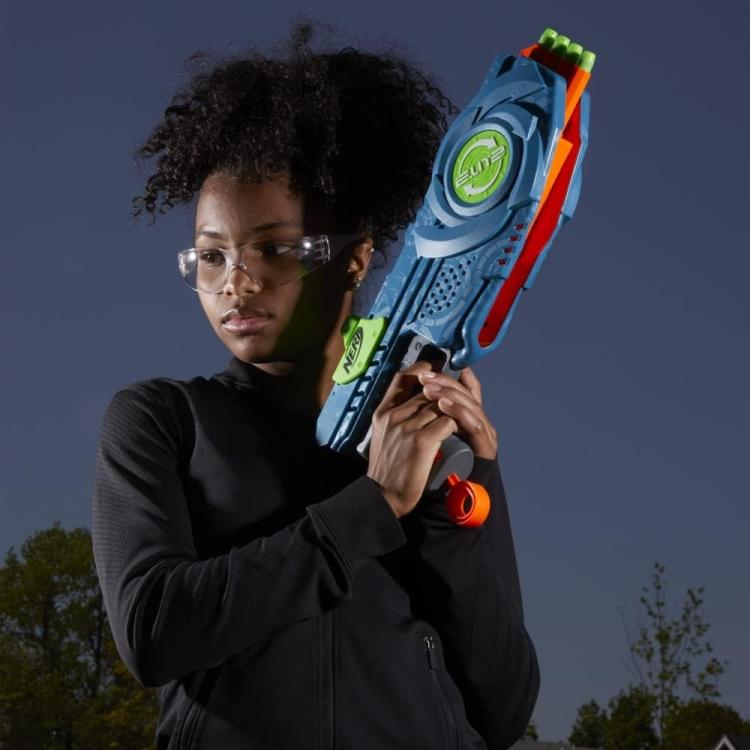 Hasbro - Nerf Elite 2.0 Flip-8 Pistola Giocattolo Fucile Motorizzato Spara Dardi
