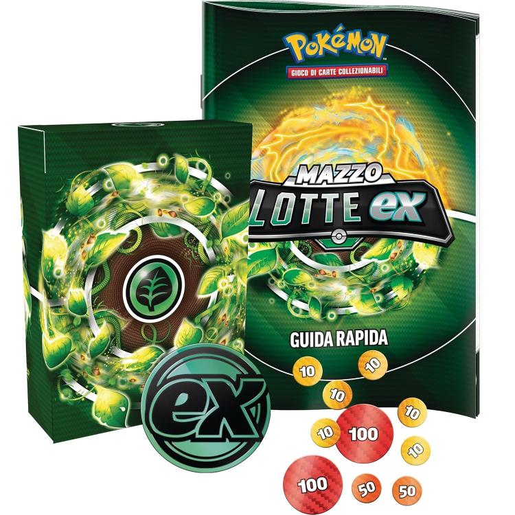 Pokémon - Mazzo Lotte (Fogliaferrea-Ex) Gcc Mazzo 60 Carte Gioco Collezione - It