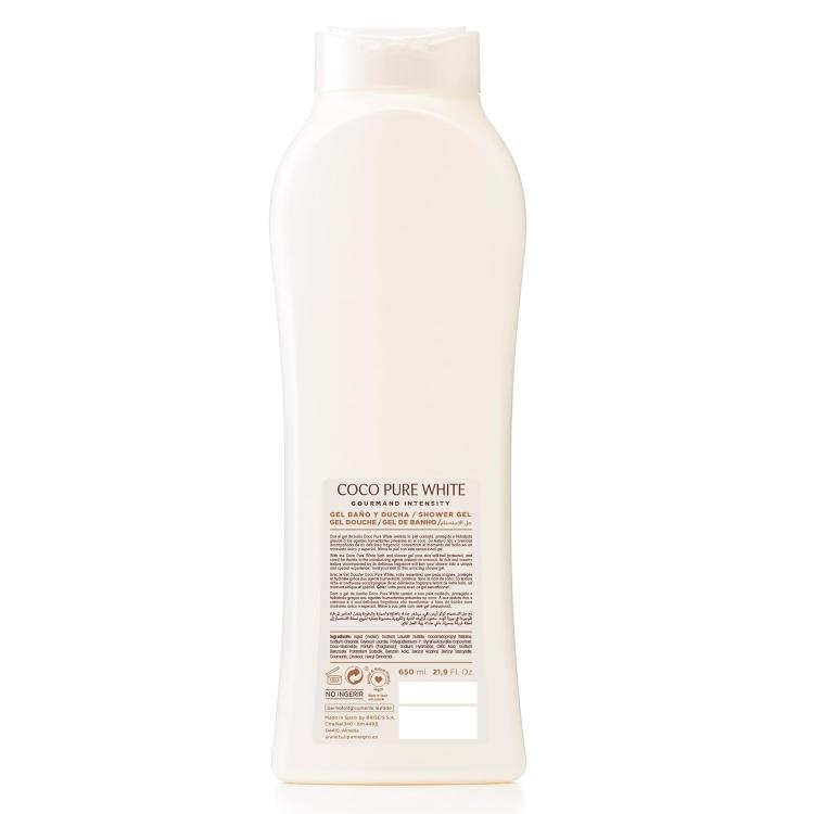 Tulipan Negro Shower Gel Bagno (Cocco Bianco Puro) Bagnoschiuma Bianco 650Ml