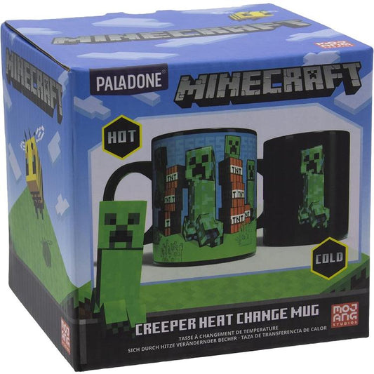 Paladone Tazza Minecraft "Creeper Heat Change Mug" Cambia Colore Con Il Calore