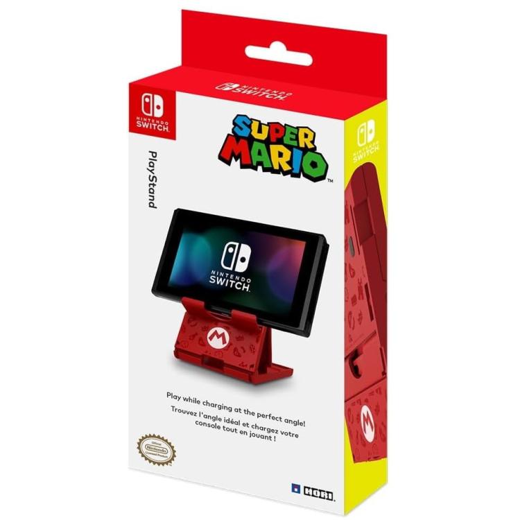 Hori Play Stand Super Mario Base Appoggio Supporto Ricarica Nintendo Switch/Lite