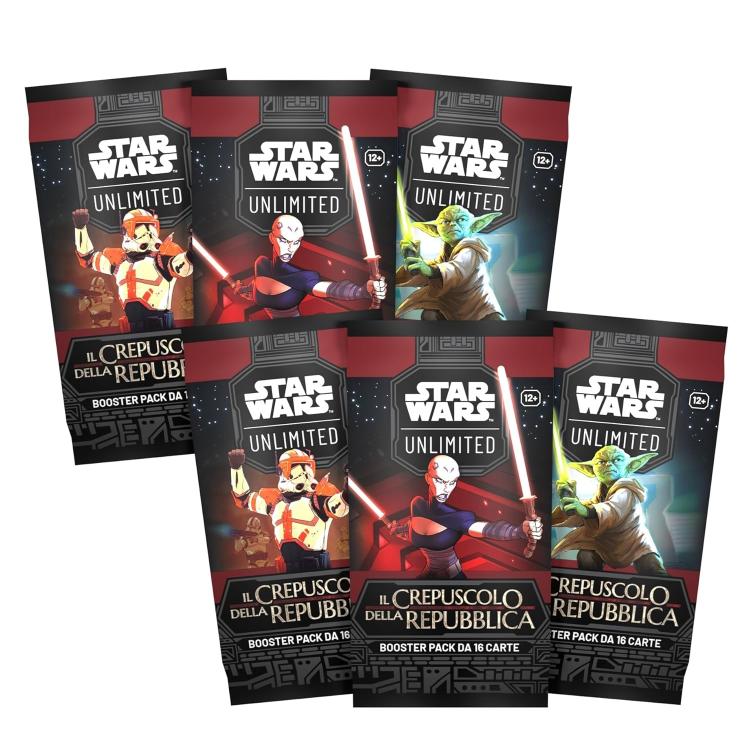 Star Wars Unlimited (Crepuscolo Della Repubblica) Prerelease Box Carte Card Game