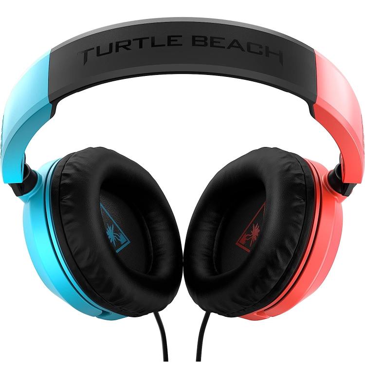 Turtle Beach Cuffie Gaming Recon 50 Nintendo Switch Neon Red/Blue Wired Gioco