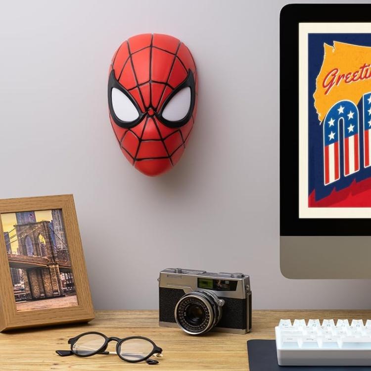 Paladone Marvel Spider-Man Mask Light Lampada Da Tavolo Applique A Parete Disney