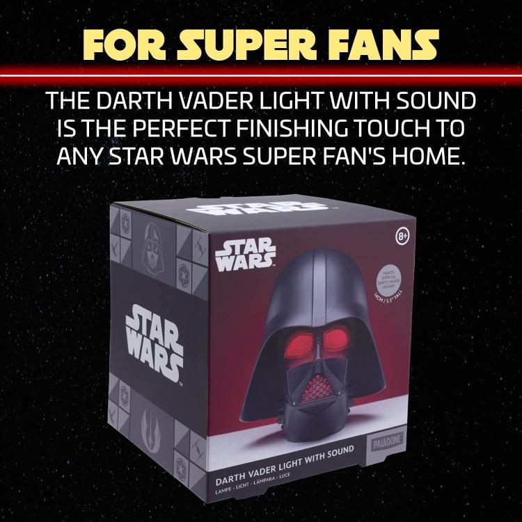 Paladone Lampada Da Tavolo 3D Con Suono Star Wars Darth Vader Light With Sound