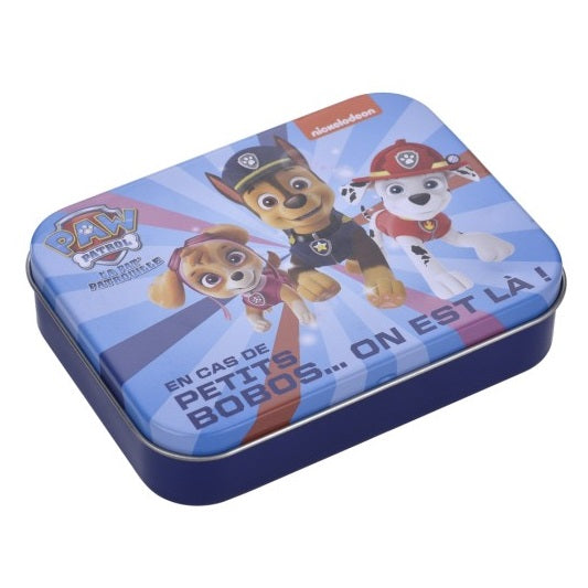 Paw Patrol Box Metallo 24 Medicazioni Adesive Cerotti Sterili Ragazzi Bambini