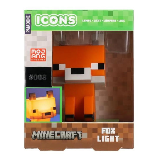 Paladone Lampada Led Da Tavolo 3D Minecraft 008 (Fox Light) Luce Notturna Gadget