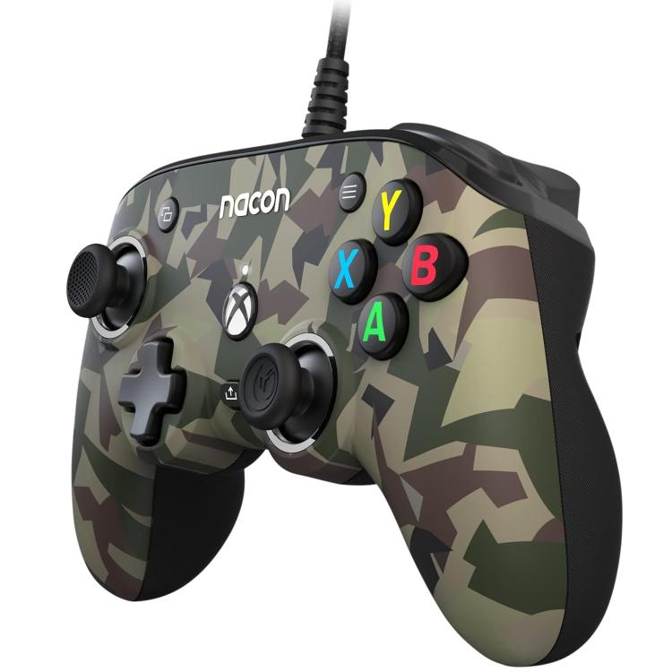 Nacon Pro Compact Controller Xbox Serie X|S One Pc Programmable Sound Camo Green