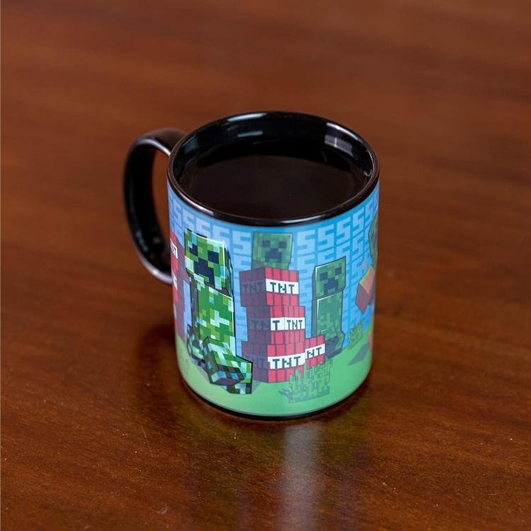 Paladone Tazza Minecraft "Creeper Heat Change Mug" Cambia Colore Con Il Calore