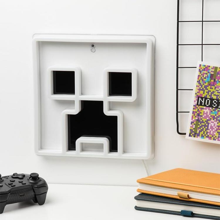 Paladone Lampada Da Tavolo/Muro (Mincraft) Logo Led Neon Light 24Cm 3D Ufficiale