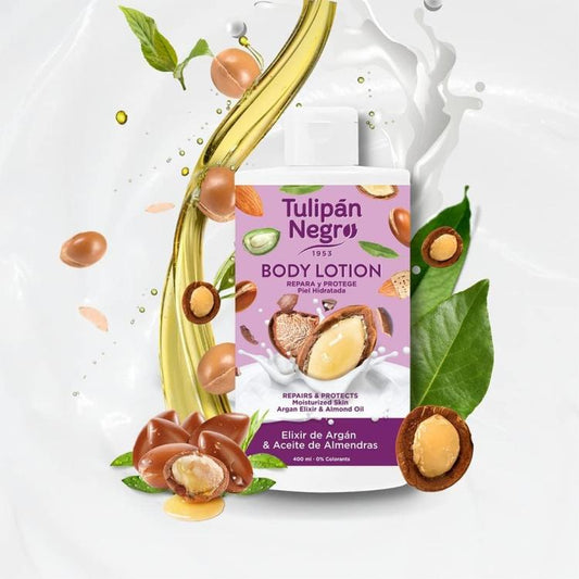 Tulipan Negro Lozione Corpo Crema (Elisir Argan E Olio Mandorle) 400Ml Protegge