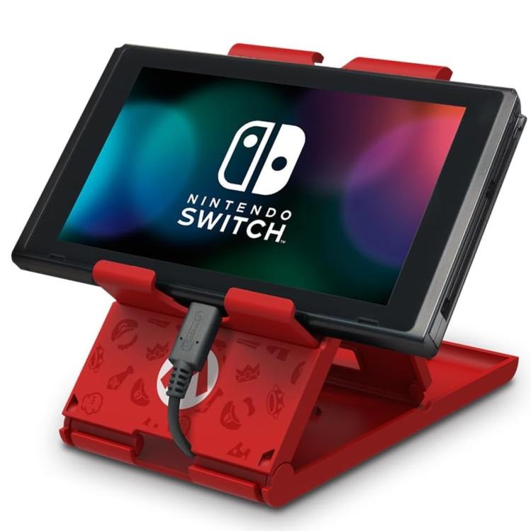 Hori Play Stand Super Mario Base Appoggio Supporto Ricarica Nintendo Switch/Lite