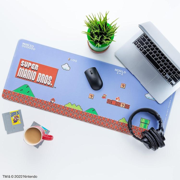 Paladone Desk Mat (Super Mario Bros) Tappetino Xxl Per Mouse Pad Pc Da Scrivania