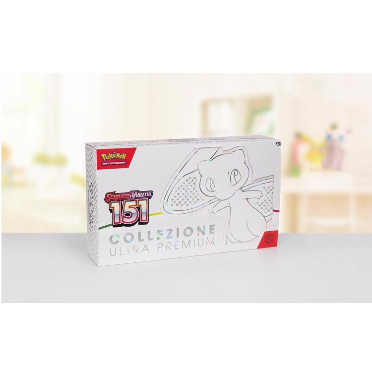 Pokemon - Collezione Ultra Premium "Scarlatto E Violetto 151" Mew Gcc Carte