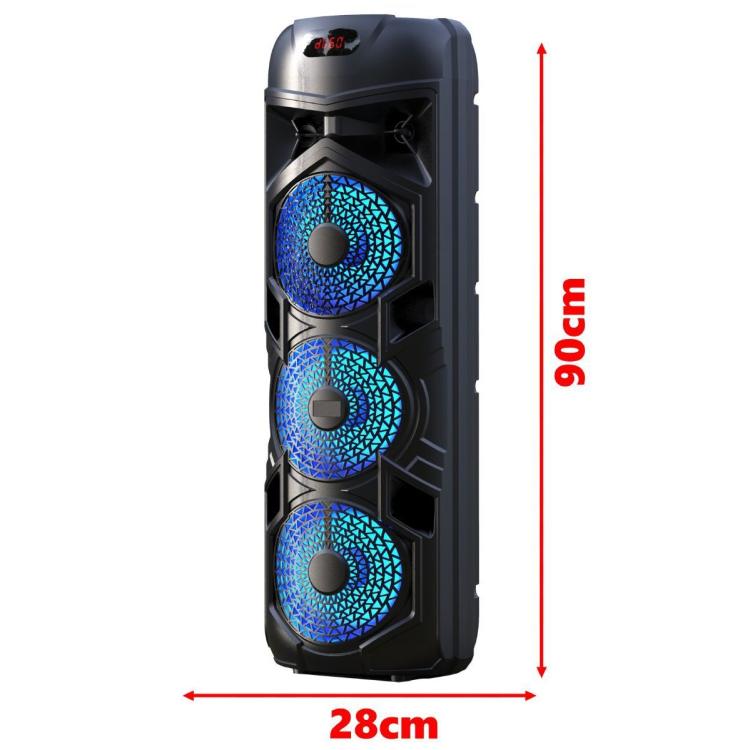 Cassa Portatile Ricaricabile Trolley Amplificata Bluetooth Radio Usb + Microfono