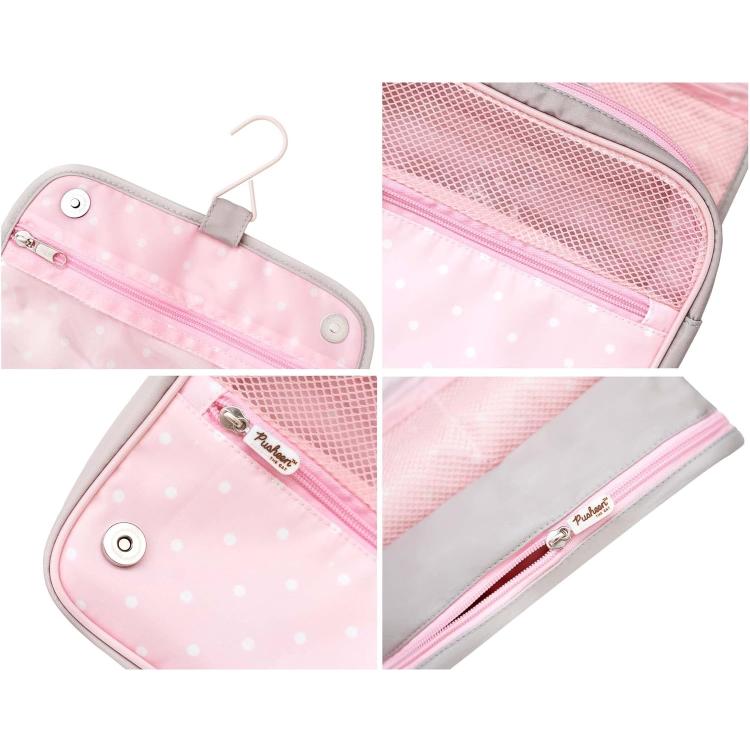 Pusheen Beauty Case Pieghevole Con Gancio Da Viaggio Pochette Borsello Borsa Bag