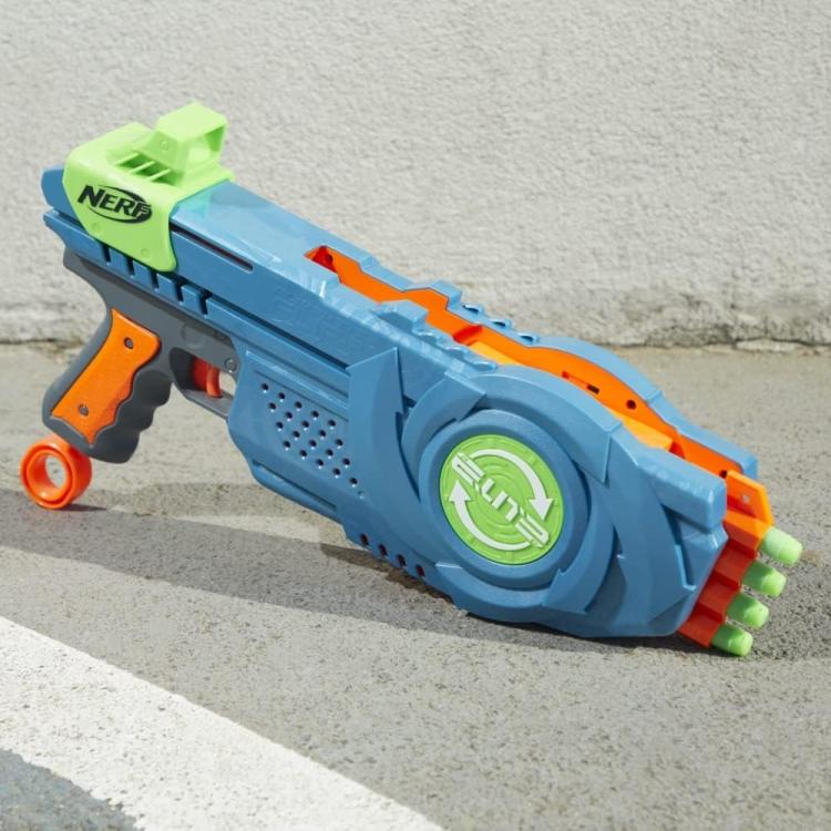 Hasbro - Nerf Elite 2.0 Flip-8 Pistola Giocattolo Fucile Motorizzato Spara Dardi