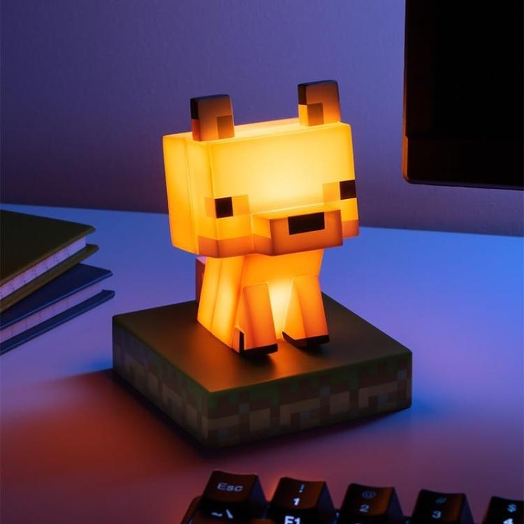 Paladone Lampada Led Da Tavolo 3D Minecraft 008 (Fox Light) Luce Notturna Gadget