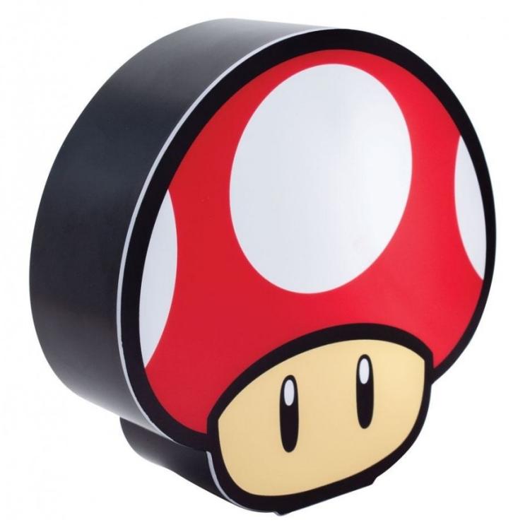 Paladone Lampada Tavolo 3D Super Mario Mushroom Light Fungo Luce Notturna Gadget