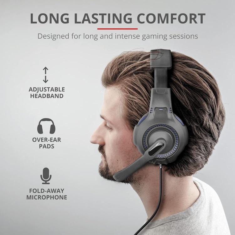 Trust Ravu Gxt 307B Cuffie Gaming Headset Cavo Ps4 Ps5 Xbox Switch Smartphone Pc