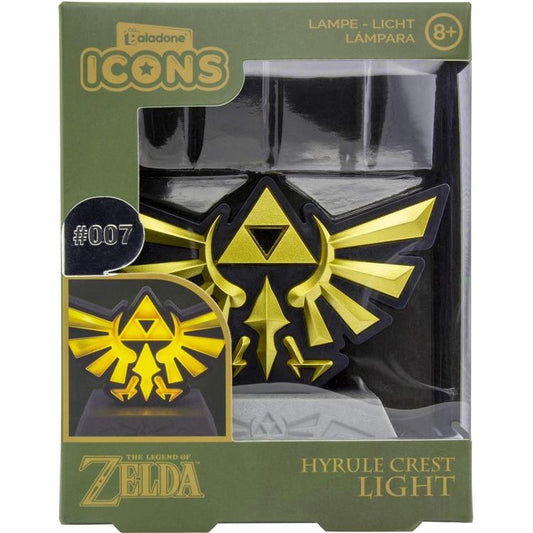 Paladone Lampada Da Tavolo 3D Zelda 007 Hyrule Crest Light Luce Notturna Studio