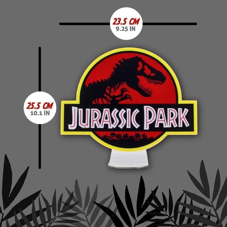 Paladone Lampada Da Tavolo/Parete Logo Light Jurassic Park World Batteria Usb