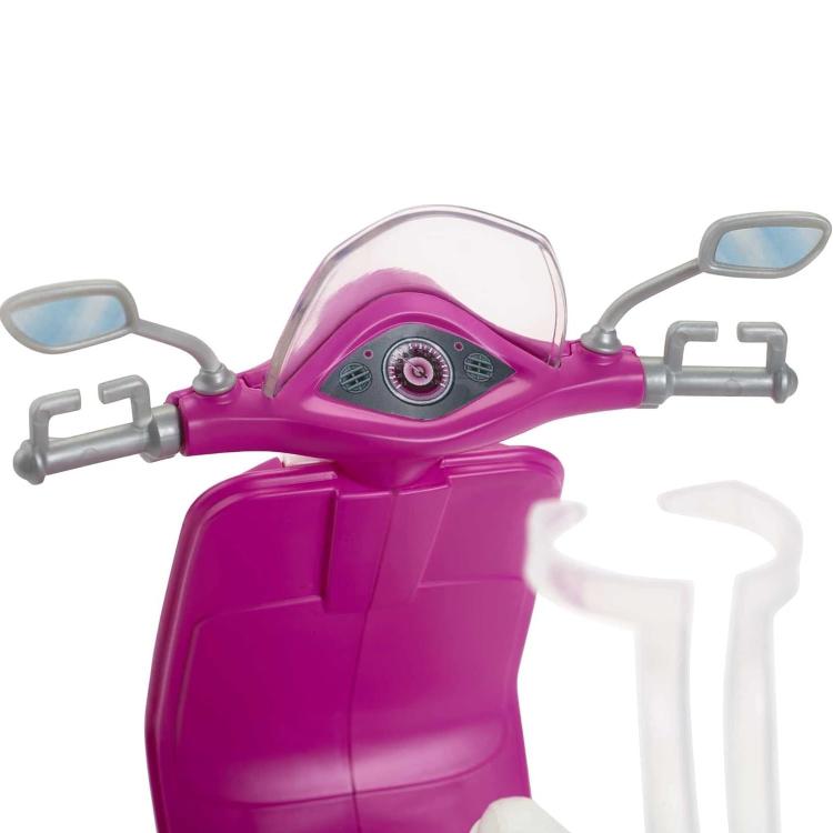 Mattel Barbie Bambola Barbie Bionda Con Scooter Rosa Vespa Giocattolo 3+ Gbk85
