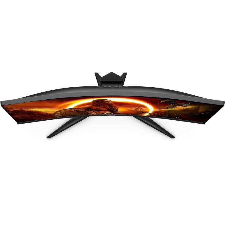 AOC - MONITOR 27" CURVO GAMING FULL HD FHD WIFI 165Hz VA C27G2E NERO RED/BLACK