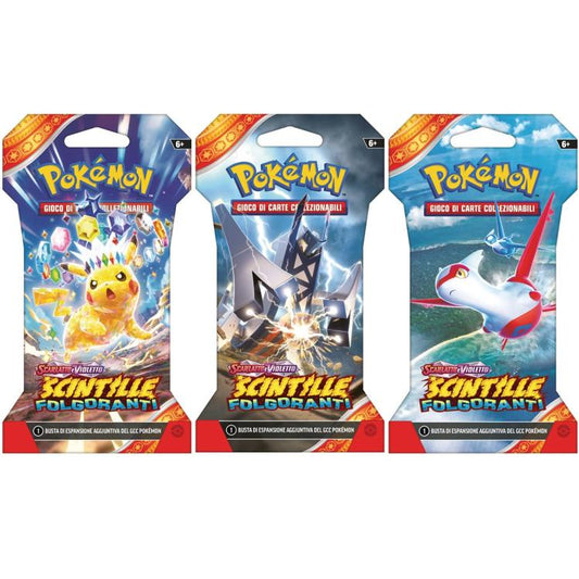 Pokémon Scintille Folgoranti (1 Busta Paper Sleeve) Espansione Gcc Carte Card It