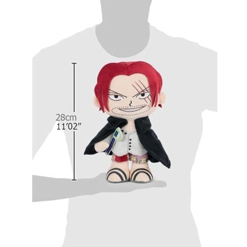 BARRADO PELUCHE - ONE PIECE (SHANKS) PUPAZZO UFFICIALE SUPER SOFT PLUSH 28cm OP